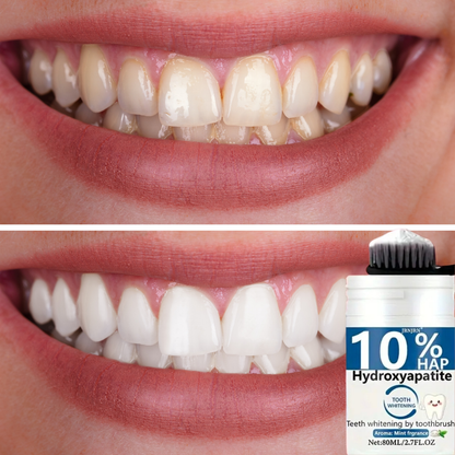 Zahnaufhellende Zahnpasta mit 10 % Hydroxyapatit – Premium-Naturformel